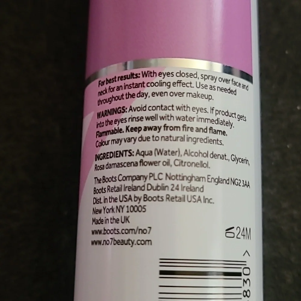 No7 menopause skincare instant cooling mist hp🔥🔥🔥 - Picture 3 of 3
